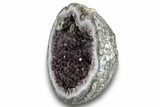 Amethyst Lined Las Choyas Coconut Geode Half - Mexico #246268-1